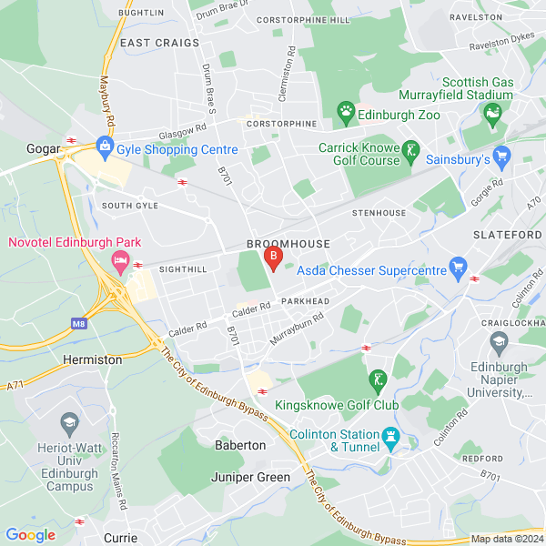 Bert's Painting & Decorating location map: 11 New Lairdship Yards, Edinburgh, City of Edinburgh