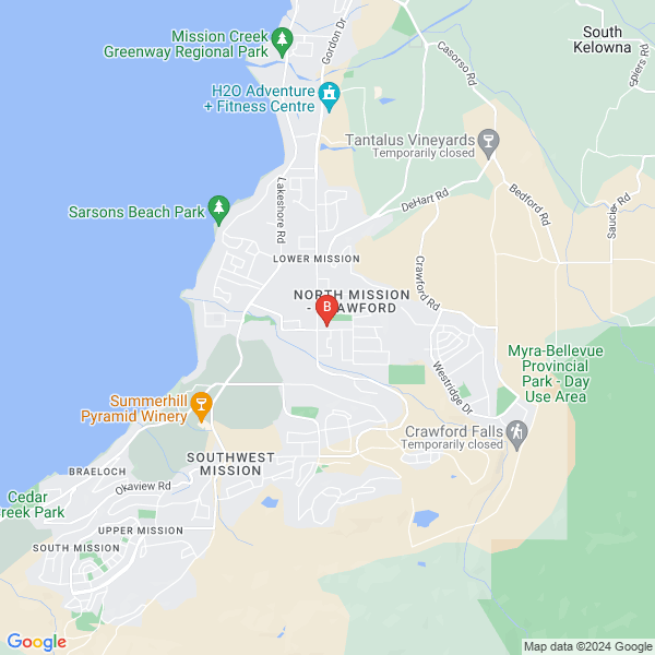 PestPro Marketing location map: 720 McClure Road, Kelowna, BC