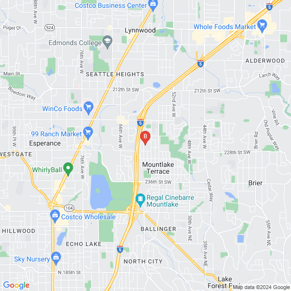 Curley Electric LLC location map: 5904 226th St SW , Mountlake Terrace, WA 98043-3732, Mountlake Terrace, Washington
