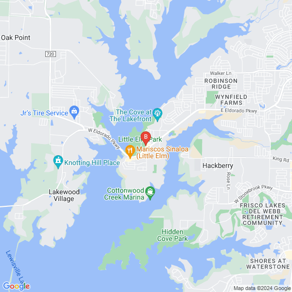 Towing In Little Elm Tx location map: 407 W Eldorado Pkwy, Little Elm, TX